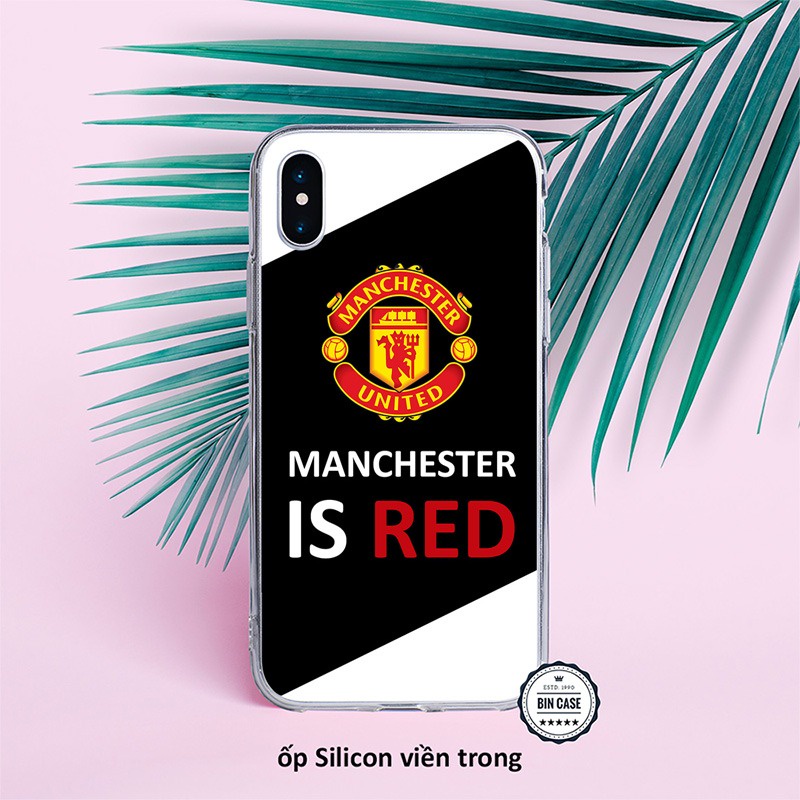 ⚽Ốp Lưng Logo MU Thiết Kế Đẹp ⚽Ốp Man Utd Manchester United iphone 13 12 11 Pro Max 6s 6 7 8 Plus X Xr Xs Max BONGDA131