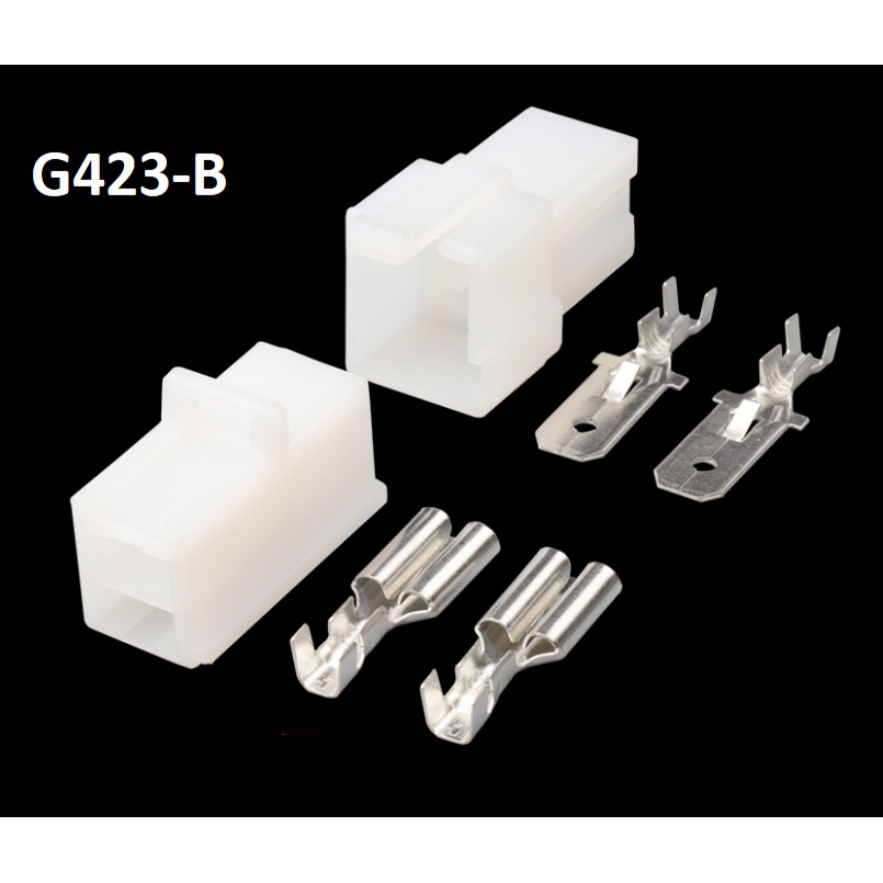 G423-Giắc cắm trên ô tô dòng điện cao 7.8mm 2 lỗ