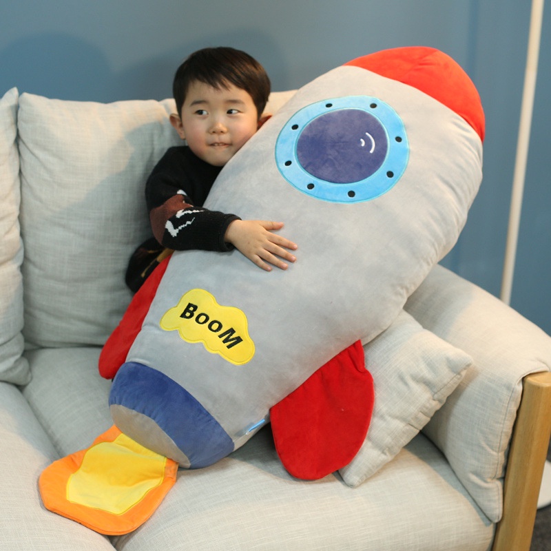 Gối Ôm Hình Tên Lửa Nhồi Bông Ngộ Nghĩnh Đáng Yêu Cho Bé