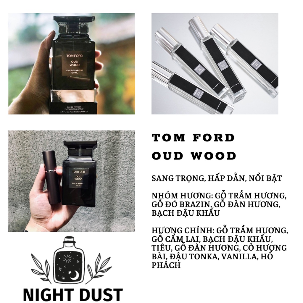Nước Hoa Tom Ford Oud Wood - Chiết 10ml - Mẫu Thử