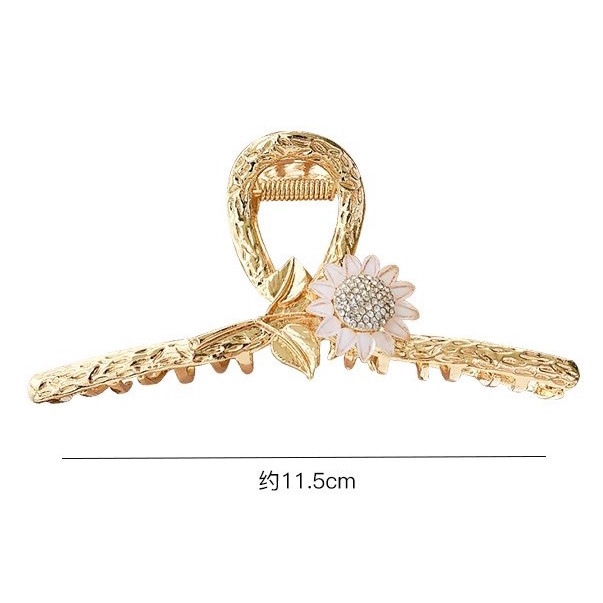 Kẹp Tóc Hình Hoa Hướng Dương Bằng Hợp Kim Cỡ Lớn Phong Cách Hàn Quốc Thời Trang Mùa Hè Cho Nữ
