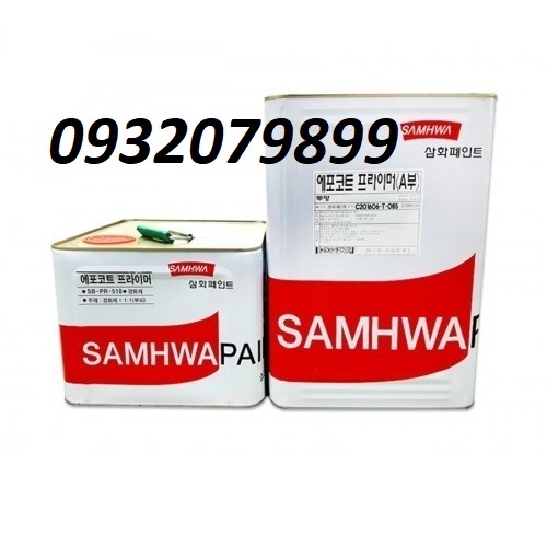 Sơn nền Epoxy màu xanh sản phẩm của hãng Samhwa công nghệ Hàn Quốc. sơn nền nhà xưởng Epoxy [Hoàn Xu]