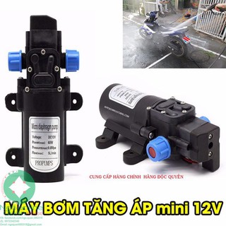 Máy bơm tăng áp mini 12v