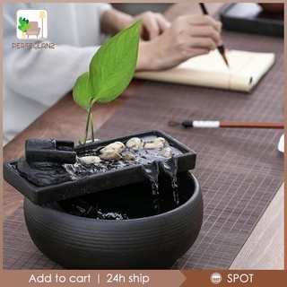 Bể thác nước thiền làm dịu phong thủy