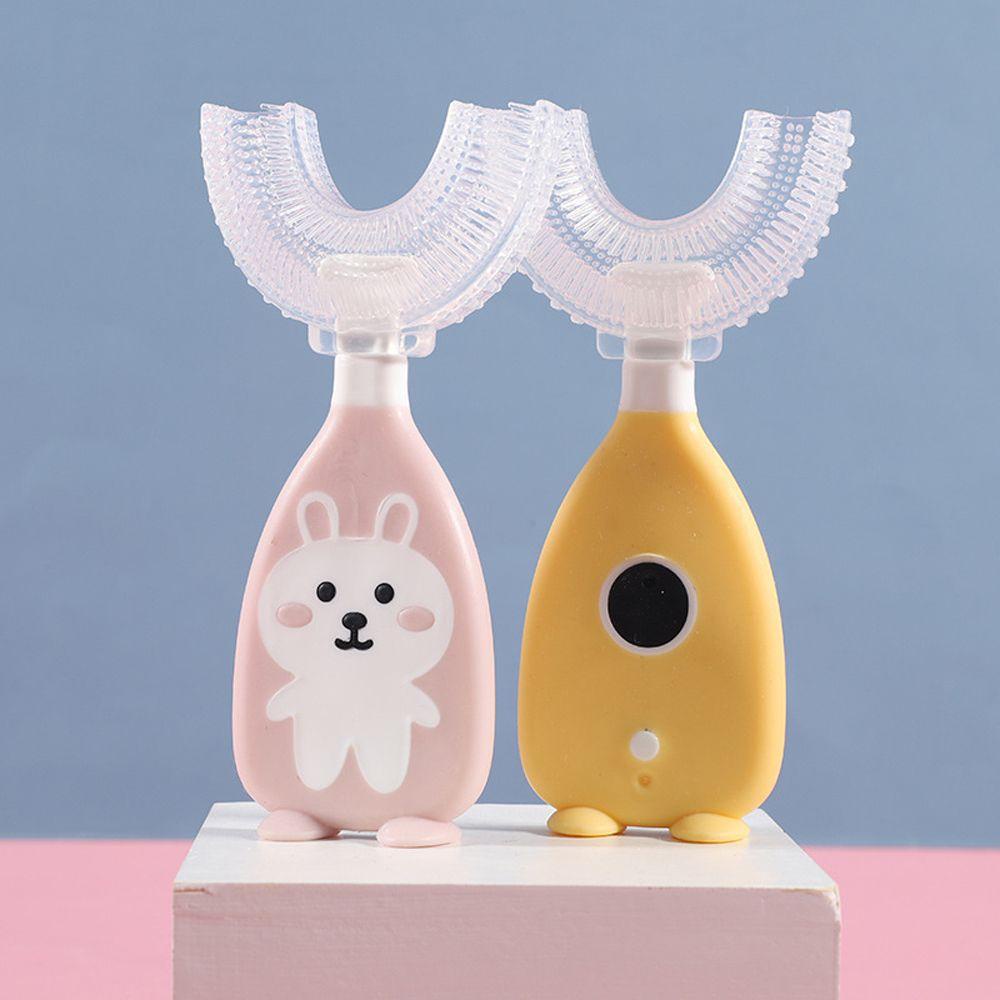 AUGUSTINA Bàn Chải Đánh Răng Lông Mềm Hình Chữ U Dành Cho Bé 1-6 Tuổi