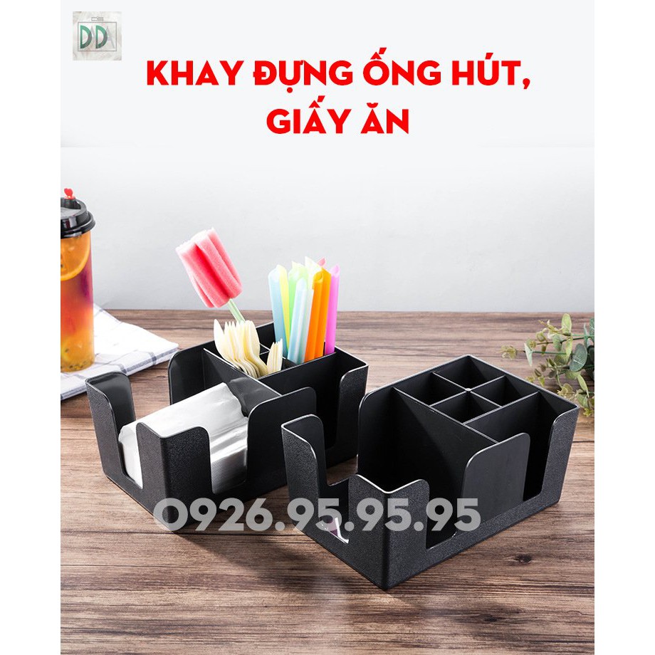 [Sỉ] Khay để ống hút, giấy ăn - Đồ dùng tiện ích - Thiết bị máy móc pha chế