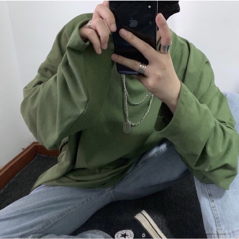 Áo sweater / áo nỉ trơn form rộng oversize Ulzzang unisex basic phối đồ siêu chất ❤️
