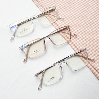 Kính Cận/0 độ Nhựa Vuông Hot Hàn Quốc 6523 [Lắp Mắt Cận-Loạn-Viễn]