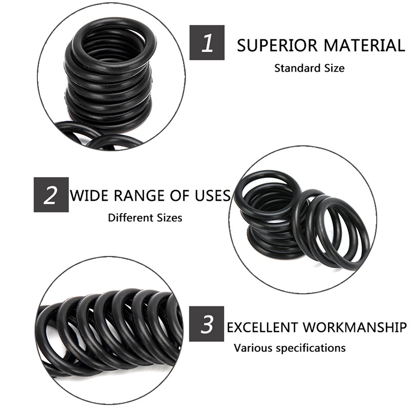 Bộ Vòng Đệm Cao Su 6mm-30mm cs 1.5mm 1.9mm 2.4mm 3.1mm 150-200 - 225 Cái
