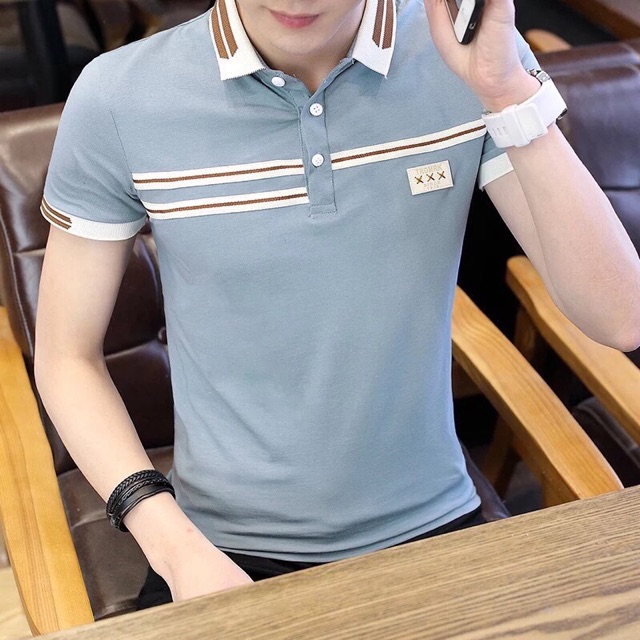 Áo thun nam tay ngắn cổ bẻ thanh lịch mẫu mới nhiều màu | BigBuy360 - bigbuy360.vn