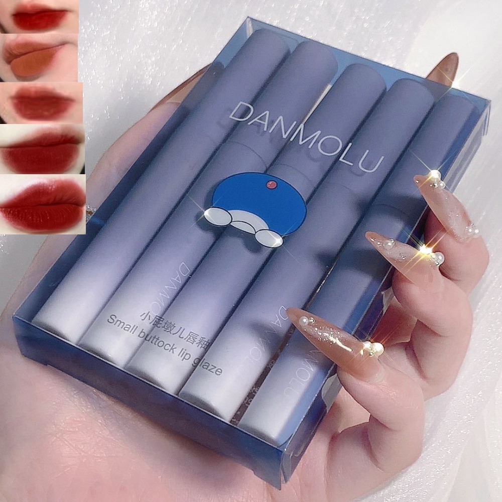 Bộ 6 thỏi son kem lì FuLoving mịn như nhung vỏ in hình lạc đà dễ thương