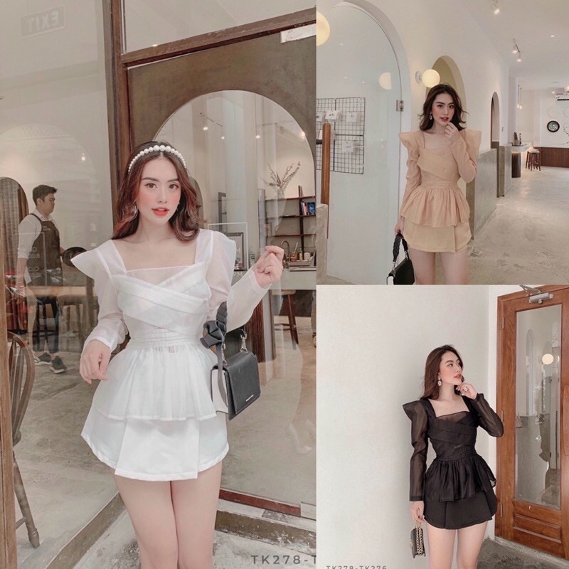 Áo peplum sang chảnh giấu bụng