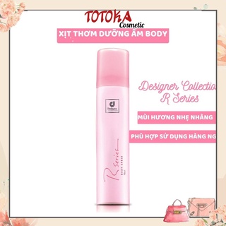 Xịt thơm toàn thân dưỡng ẩm Designer R Series Body Spray 75ml - Xịt thơm hồng body mùi hương quyến rũ NH01