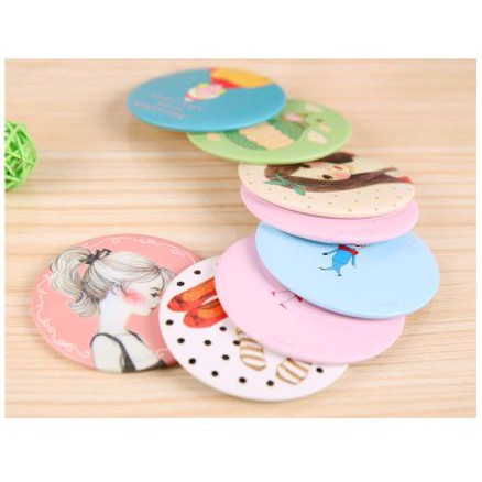 Gương cầm tay mini phong cách Hàn Quốc