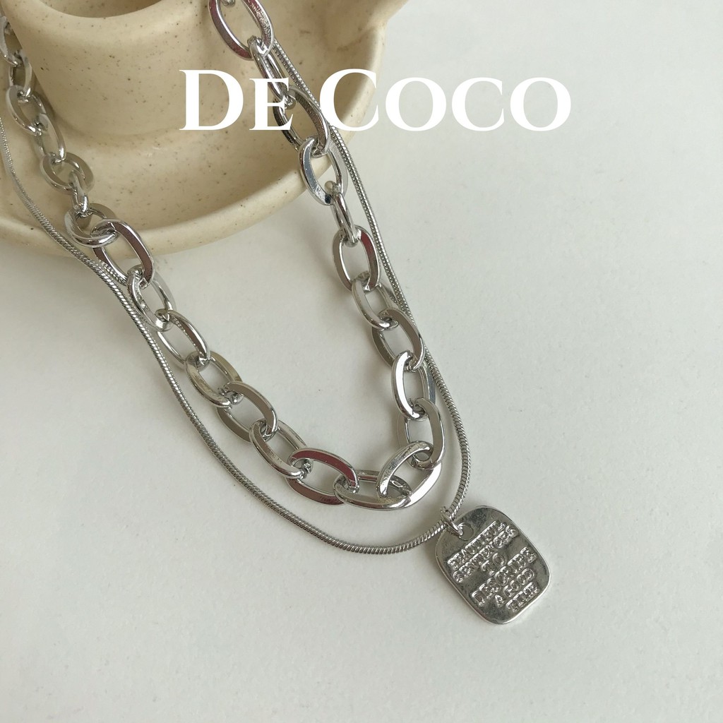 [KHÔNG ĐEN GỈ] Vòng cổ 2 lớp xích Dope decoco.accessories