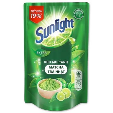 [Hoả Tốc] SUNLIGHT Nước Rửa Chén 750g dạng túi Matcha Trà Xanh Nhật , Muối Khoáng Lô Hội TrắngThiên Nhiên 750 g