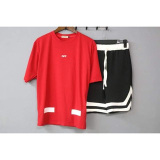 Áo thun offwhite Đỏ