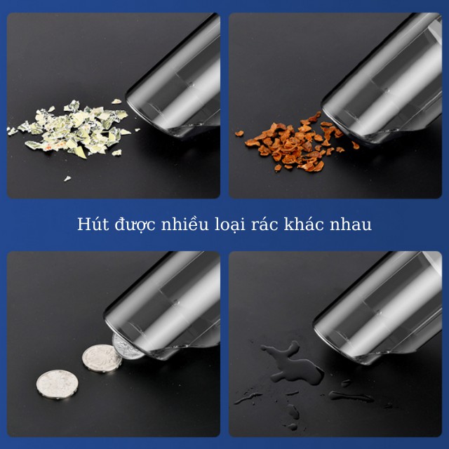 [HÚT MẠNH 5500PA] Máy Hút Bụi Cầm Tay Mini Không Dây Hút Bụi Oto Xe Hơi Ô tô, Nhà Cửa Nhiều Đầu Nối SN-6103 | BigBuy360 - bigbuy360.vn