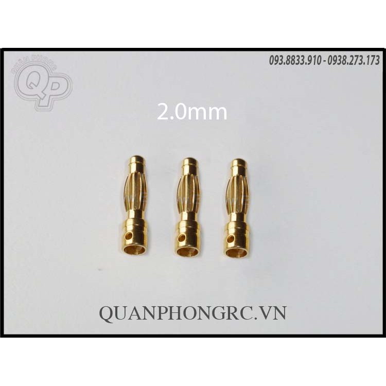 3 cái Jack chuối 2.0mm / 3.5mm