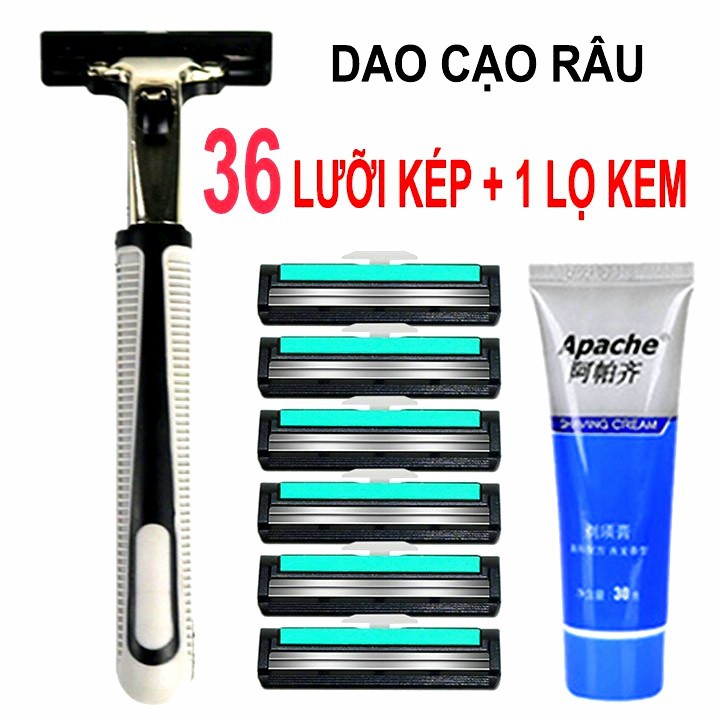 Bộ cạo râu 38 món - bộ dao cạo râu cao cấp 38 món