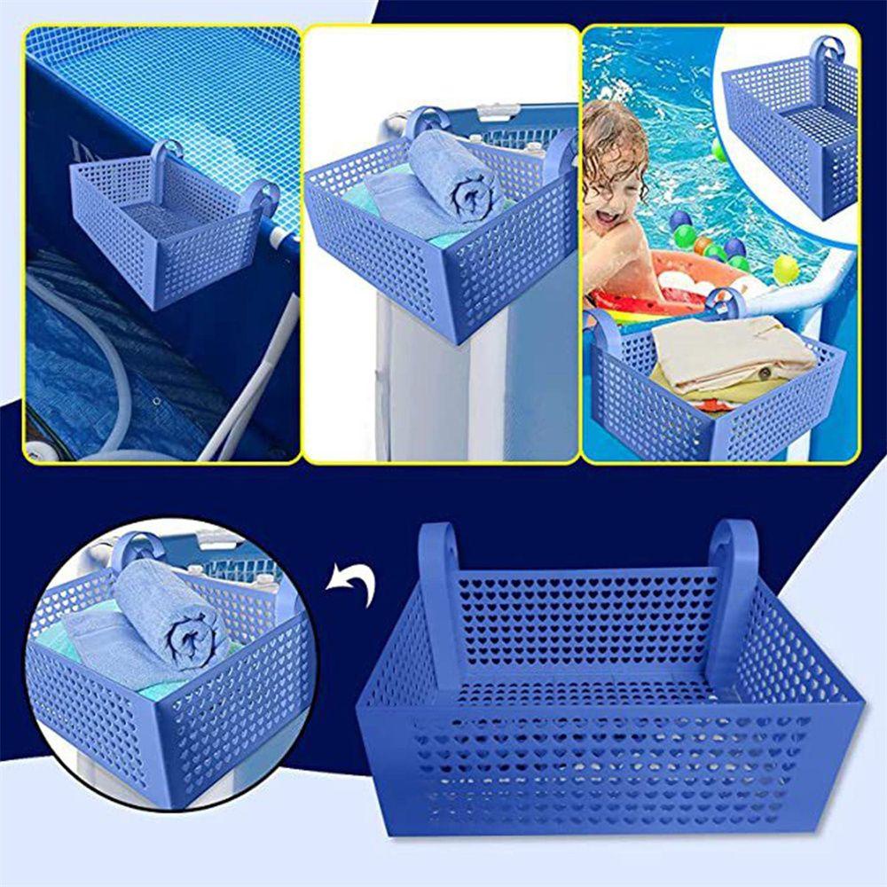 Giỏ Lưới Đựng Đồ Dùng Gắn Trên Mặt Đất Tiện Dụng Cho Bể bơi
