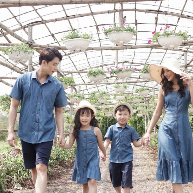 Áo sơ mi nam Emspo denim cộc tay SMS2553