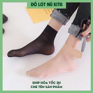 10 đôi tất da chân nữ mỏng siêu dai - 10 đôi tất da chân hàn quốc