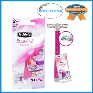 Set 3 Dao Cạo Nữ 2 Lưỡi Dao Kép Schick Exacta 2