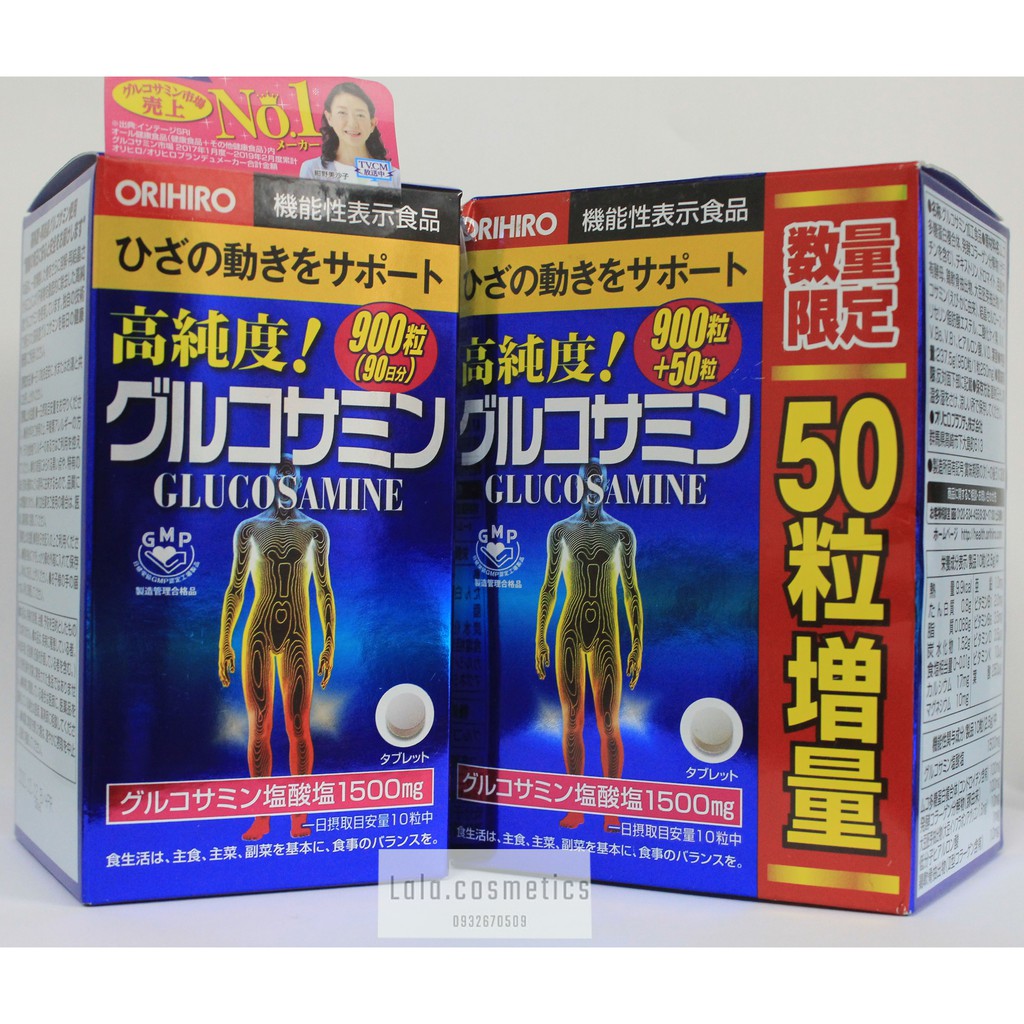 Viên uống glucosamine orihiro 900 viên, 950 viên Nhật Bản