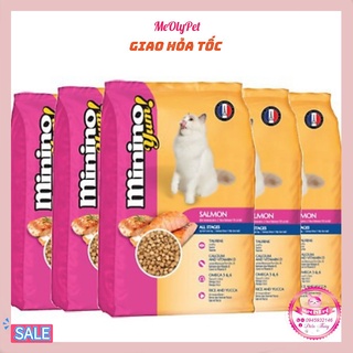 🐱[HÀNG CÓ SẴN]🐱 THỨC ĂN CHO MÈO Minino Yum dạng hạt Vị cá Hồi Gói 350g Thương hiệu Pháp ⭐