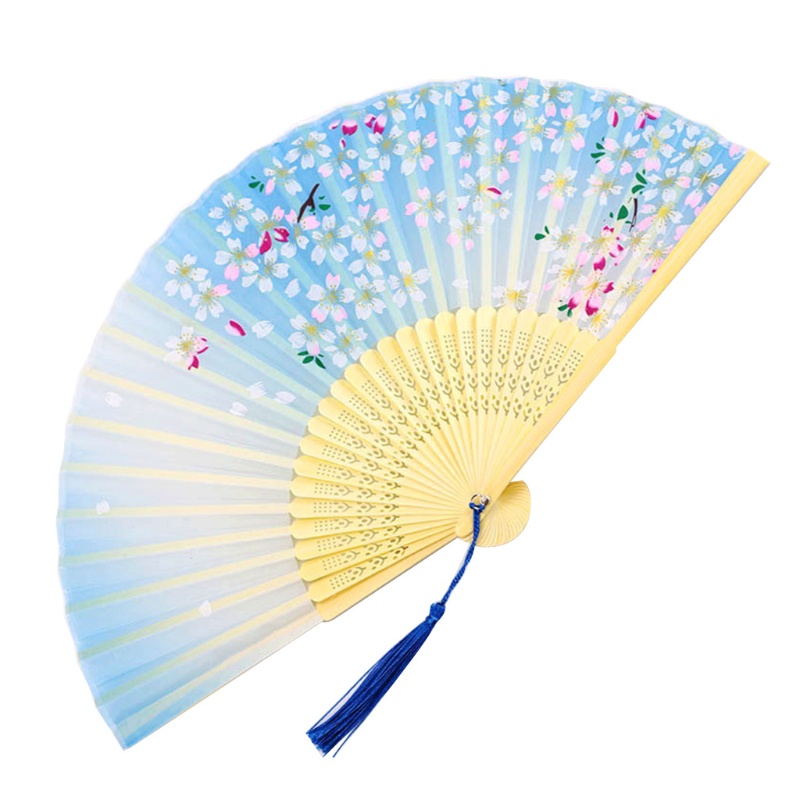 Quạt Xếp Phối Tua Rua Phong Cách Trung Hoa Cổ Điển