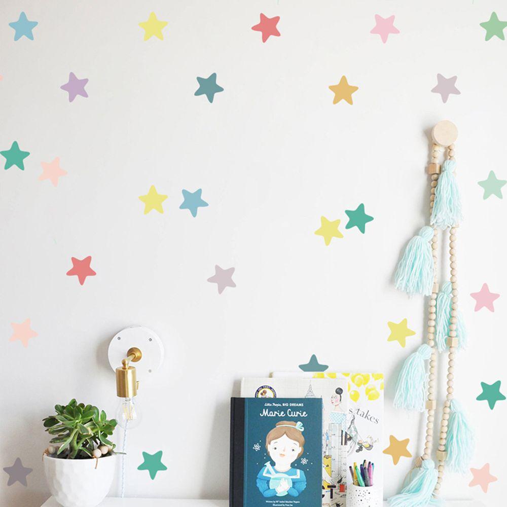 Sticker Dán Tường Họa Tiết Hình Học Phong Cách Bắc Âu Trang Trí Phòng Ngủ Cho Bé