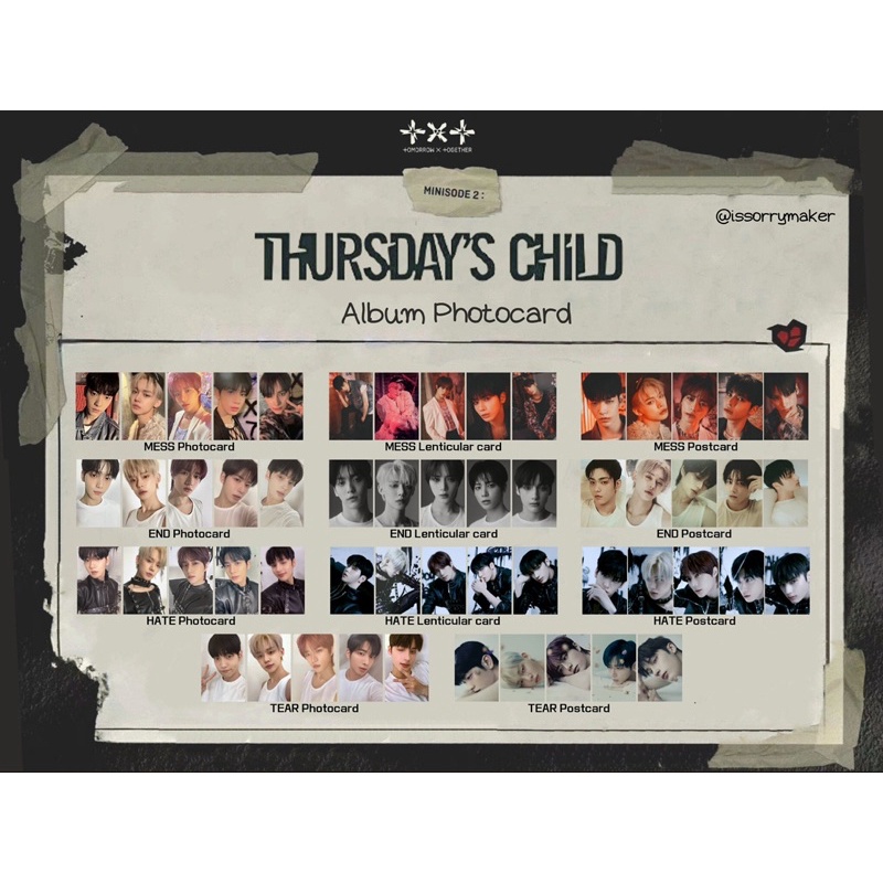 Ảnh TXT thursday’s child đọc kĩ mô tả hàng chính hãng