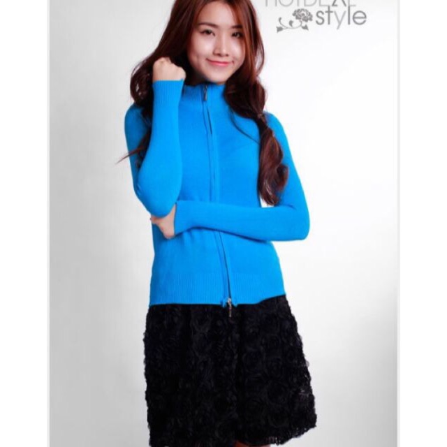 Áo len dây kéo 
