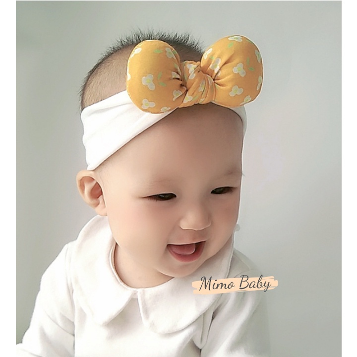 Băng đô vải gắn nơ phồng dễ thương cho bé gái BD54 Mimo Baby