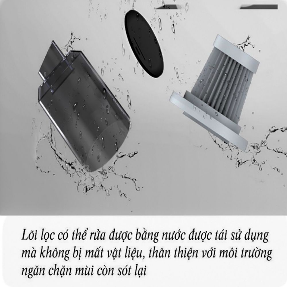 Máy Hút Bụi Cầm Tay Không Dây Mini Đa Năng Hút Cực Mạnh 6000PA - 120W Bảo Hành 36 Tháng COTEMIN