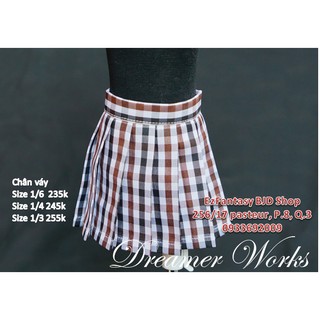 Chân váy búp bê BJD - size 1/4