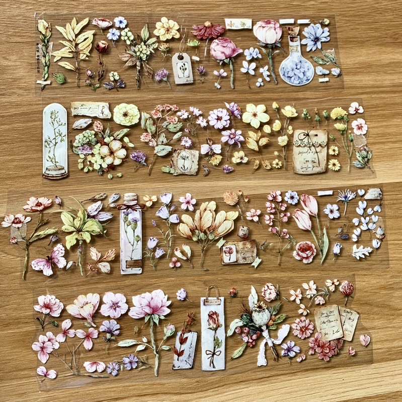 Chiết lẻ chu kỳ 100cm cuộn hoa mùa xuân Midnight Meet - Chất pet