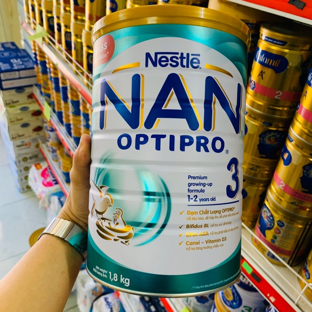 Sữa Bột Nestlé Nan Optipro 3 và 4 1.7KG