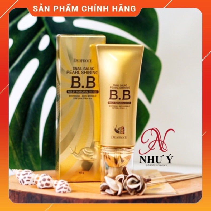 Kem BB Deopeoce Snail Galac Pearl Shining BB Cream 40gr