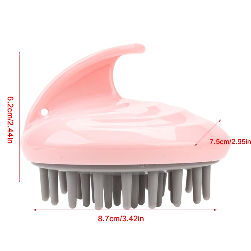 Bàn Chải Gội Đầu Massage Thư Giãn Bằng Silicon Mềm