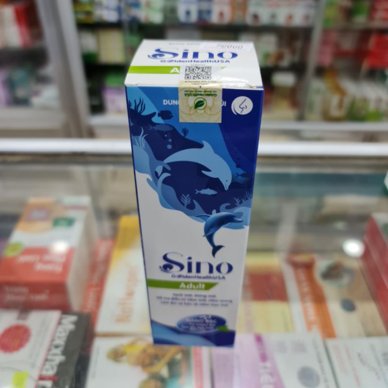 Xịt mũi Nano bạc Khuynh diệp Sino Golden Health ⚡ Tặng quà ⚡ Người lớn Chai 75ml và trẻ con Giúp làm sạch và thông mũi,