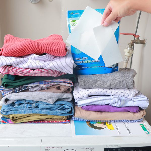 [Rẻ Vô Địch] Giấy Giặt Quần Áo Hàn Quốc Han Jang – 1 Túi x30 Tờ