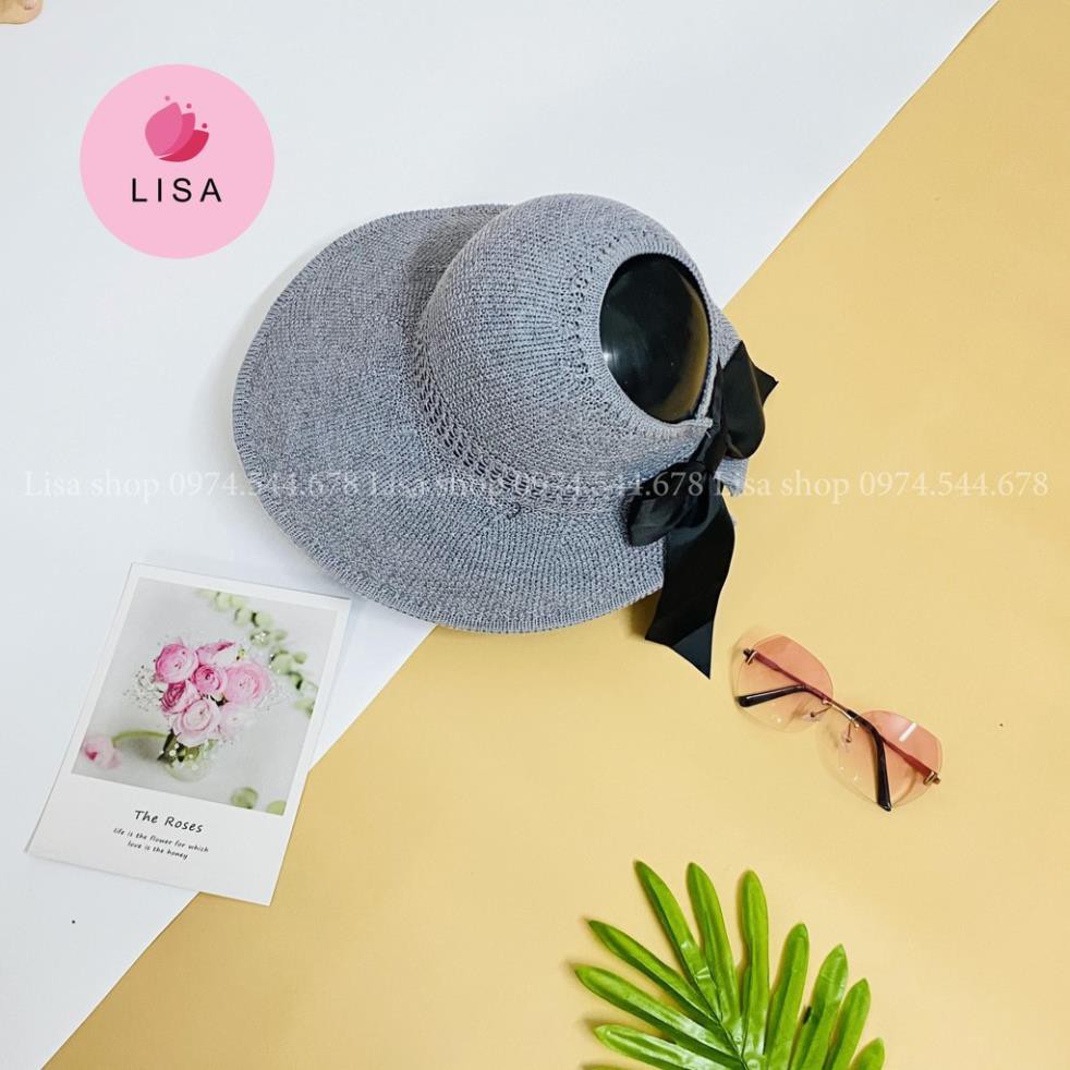 [HÀNG CAO CẤP- ẢNH THẬT] Mũ đi biển nón chống nắng phối nơ sau phong cách Vintage hot nhất 2021, M10