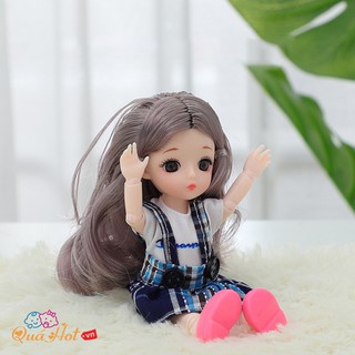 Búp Bê Chibi Abby Li Đầm Ngắn Dễ Thương.