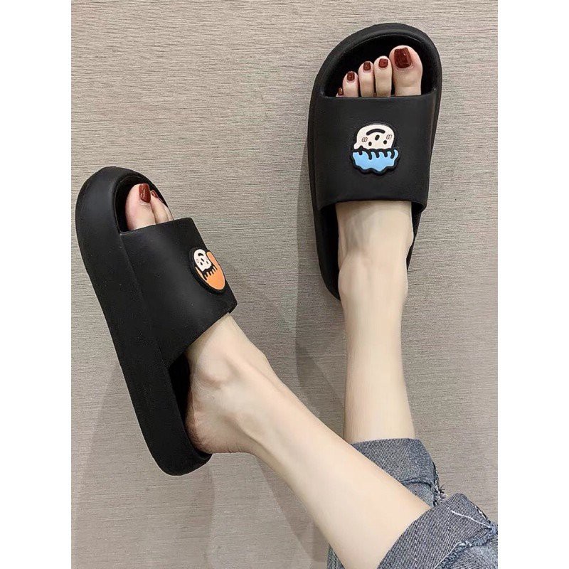 Dép Bành Mỳ Nữ Họa Tiết Bé Trai Bé Gái Đầu Xù