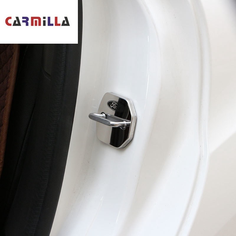 Bộ 5 nắp gắn cửa xe hơi bằng thép không gỉ chuyên dụng cho Ford Ecosport 2013-2017