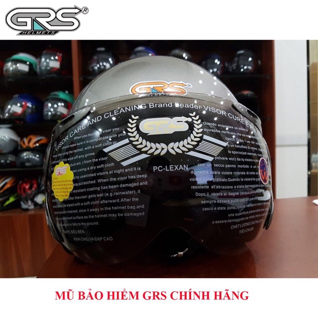 [Cam kết chính hãng] mũ bảo hiểm grs 368 đội ôm đầu kính chống xước nhìn xuyên đêm