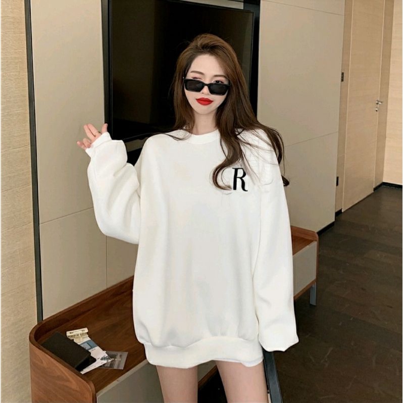 áo nỉ tay dài form rộng Hàn Quốc loại xịn | BigBuy360 - bigbuy360.vn