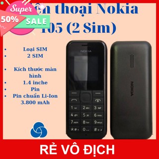 Điện Thoại nokia 105 2 sim pin khủng giá rẻ